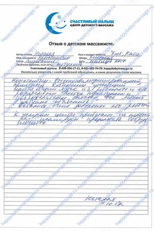 Детский массаж Киевская