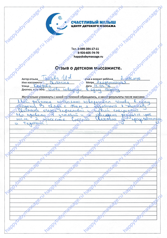 Детский массаж Академическая