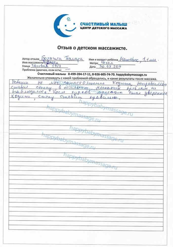 Детский массаж метро Сокол Часовая улица