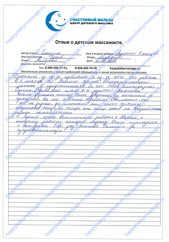 Массаж ребенку Медведково